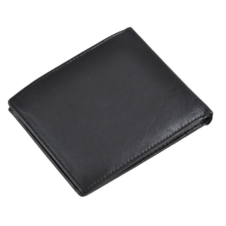 Férfi bőr pénztárca fekete színben 73216 Black