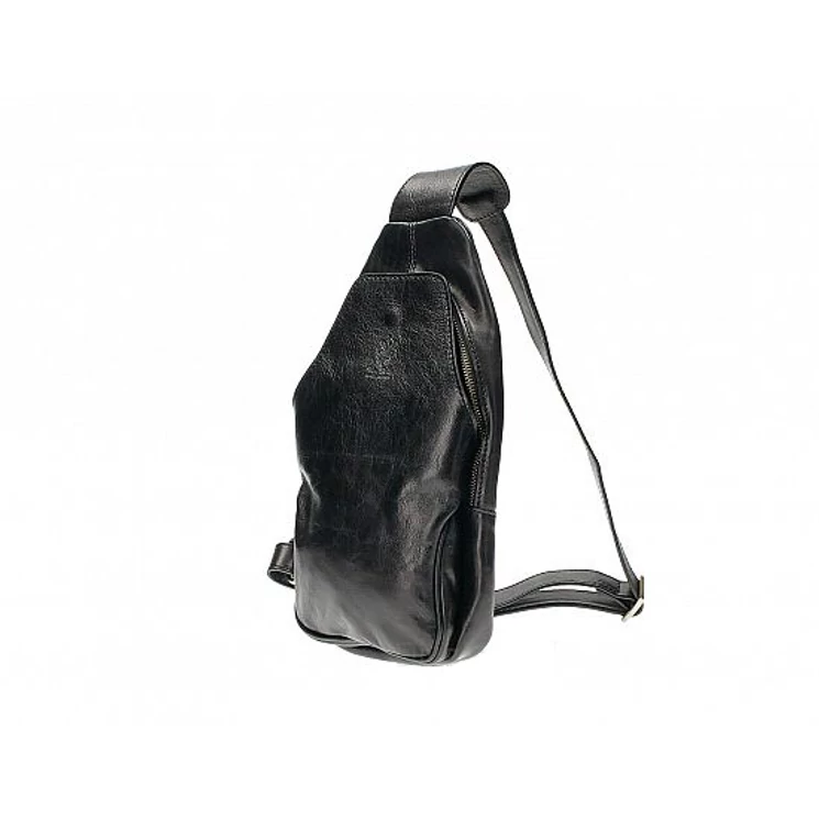 Valódi bőr férfi válltáska Fekete színben TR202 Black