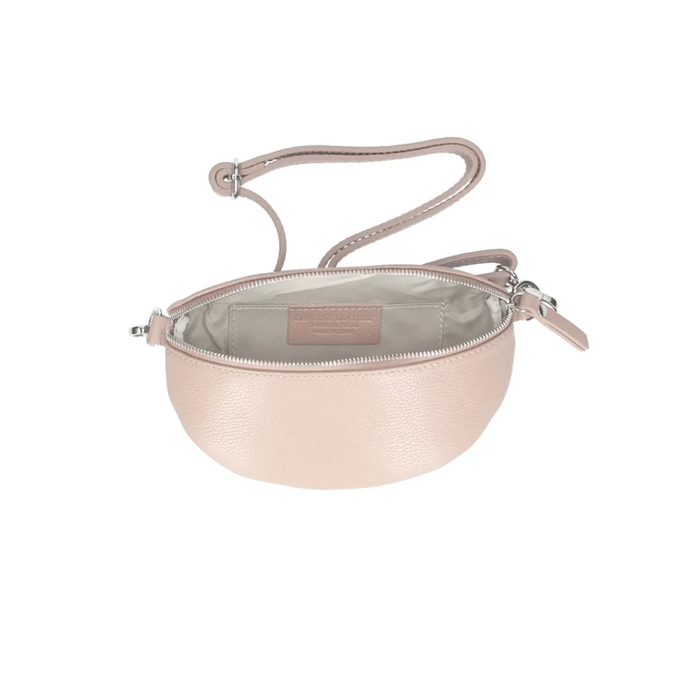 Valódi bőr női övtáska bézs színben TR213 White