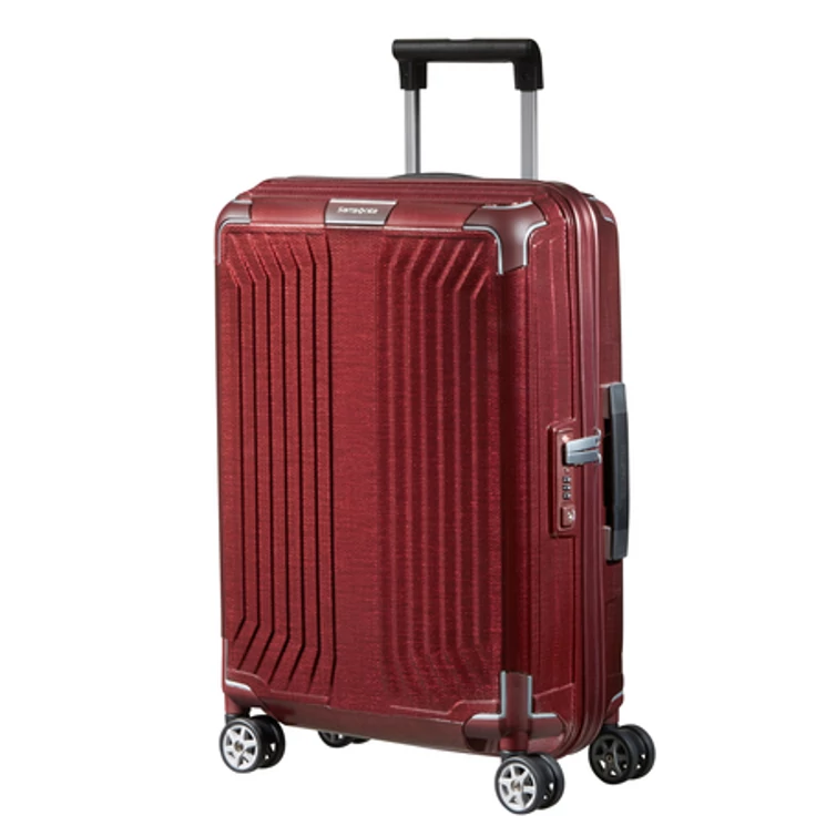 Samsonite Lite-Box Spinner Kabinbőrönd 55 cm DeepRed 10 év garancia
