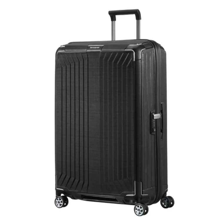 Samsonite Lite-Box Spinner Bőrönd 75 cm Black 10 év garancia
