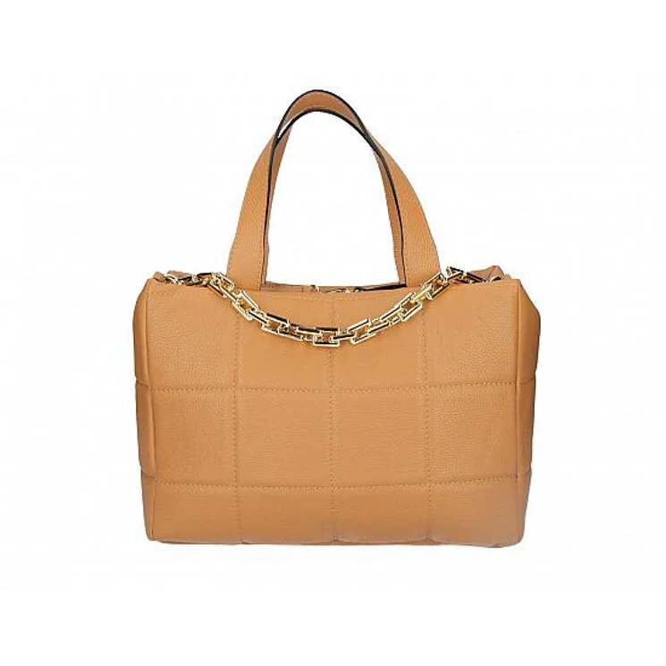 Valódi bőr női Táska Konyak