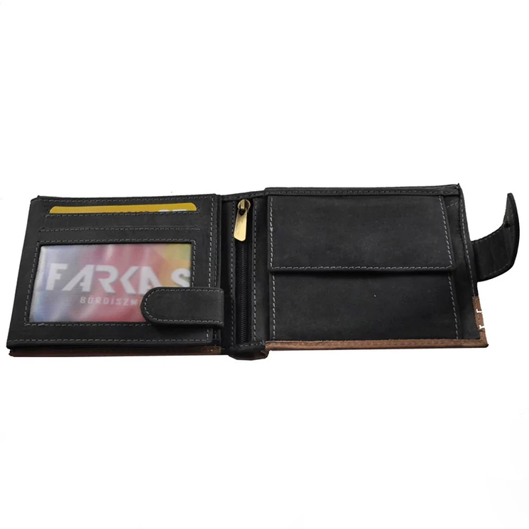 Always Wild férfi bőr pénztárca fekete színben 8664 Black