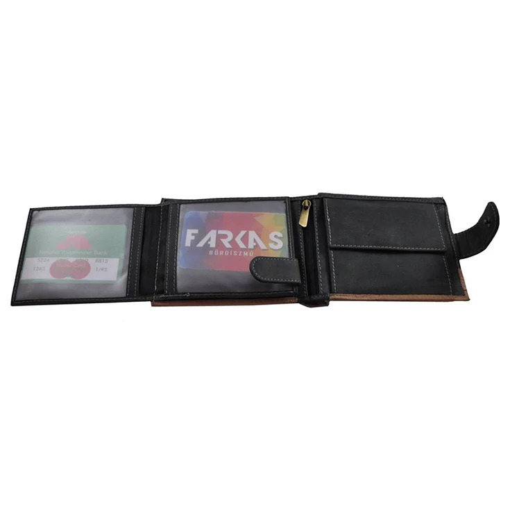 Always Wild férfi bőr pénztárca fekete színben 8664 Black