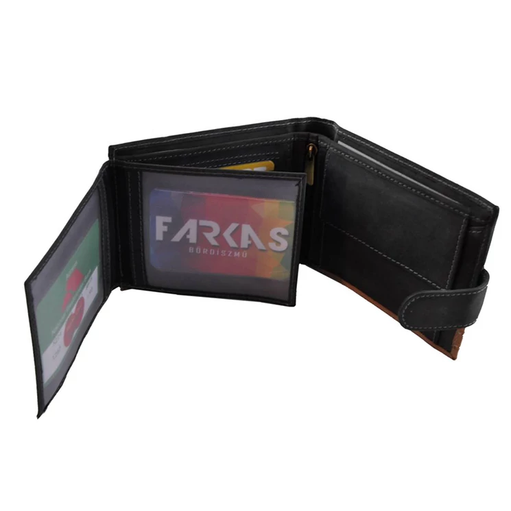 Always Wild férfi bőr pénztárca fekete színben 8664 Black