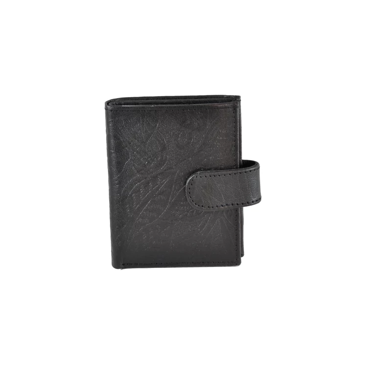 Virágmintás kártyatartó kivehető rekesszel 86672 Fekete