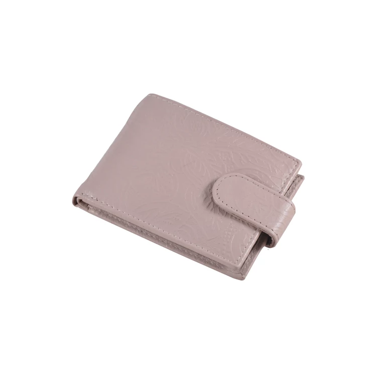 Kártyatartó nyomott virágmintával 86682 Bézs