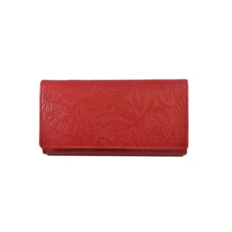 Divatos bőr női pénztárca piros színben 8671.4.2 Red
