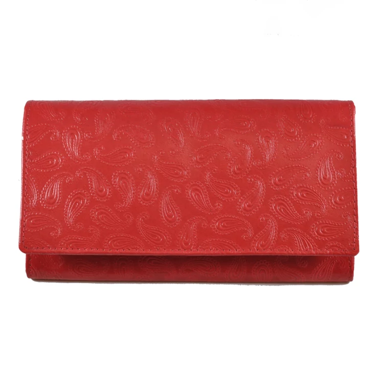 Divatos bőr női pénztárca piros színben 8672.4.1 Red