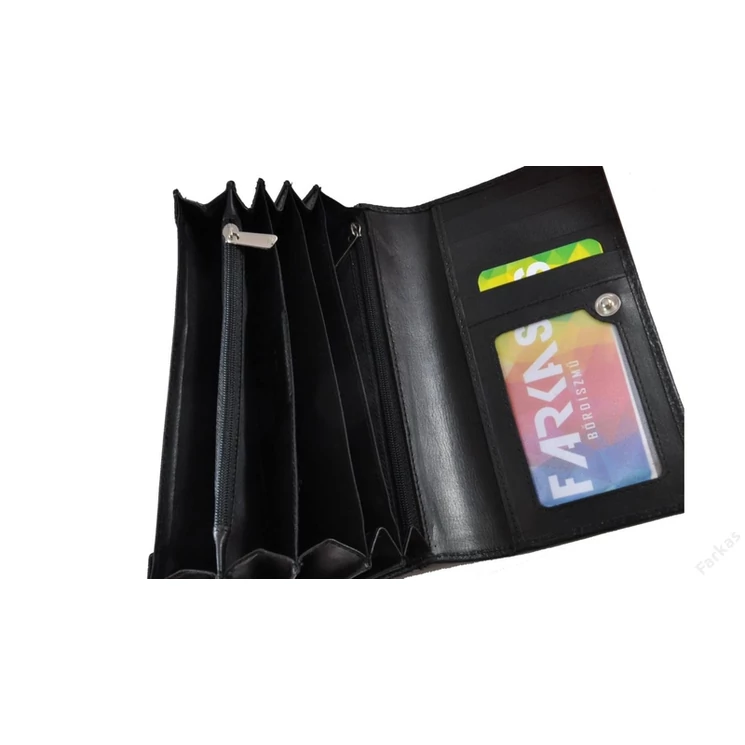 Divatos bőr női pénztárca fekete színben 8672.4.1 Black