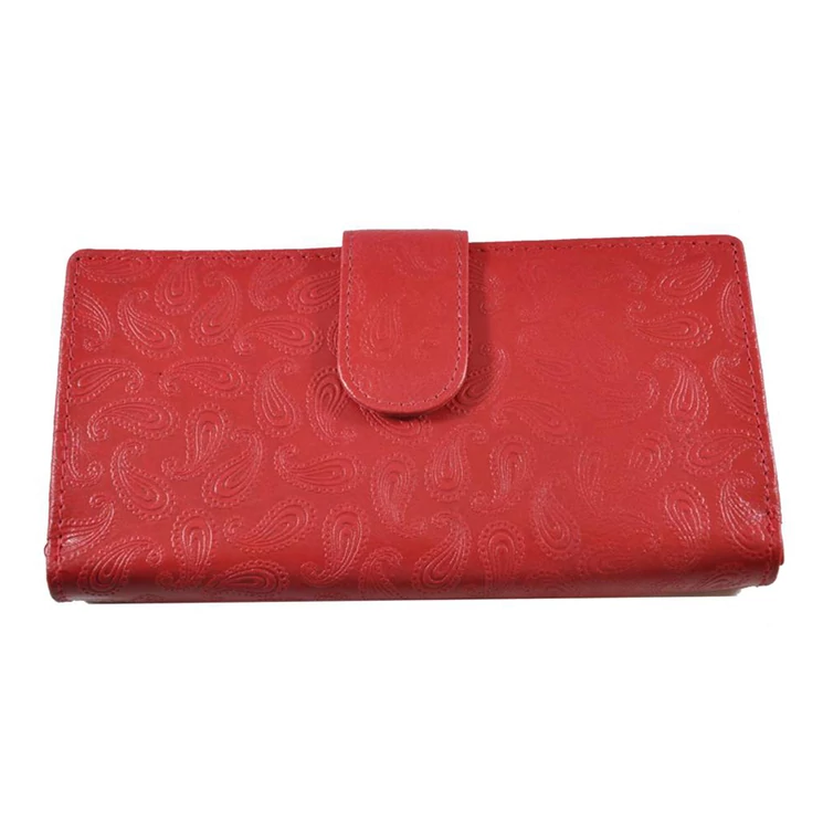 Divatos bőr női pénztárca piros színben 8674.4.1 Red