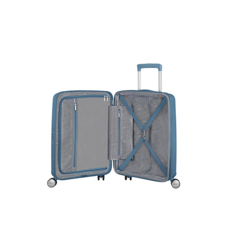 American Tourister Soundbox 55 Bőrönd StoneBlue