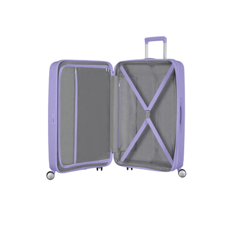 American Tourister Soundbox bővíthető Spinner bőrönd 67 Lavender