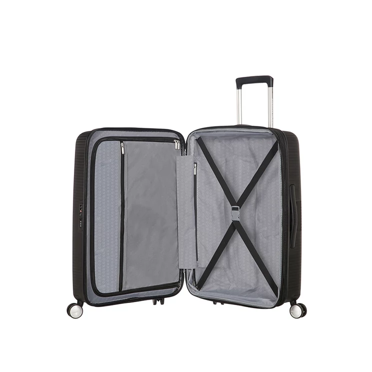 American Tourister Soundbox bővíthető Spinner bőrönd 77