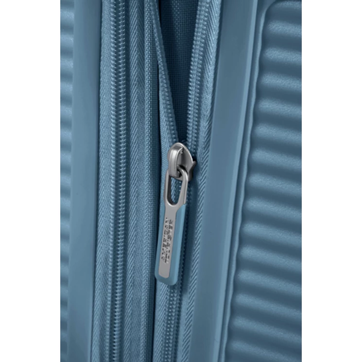 American Tourister Soundbox bővíthető Spinner bőrönd 77 StoneBlue