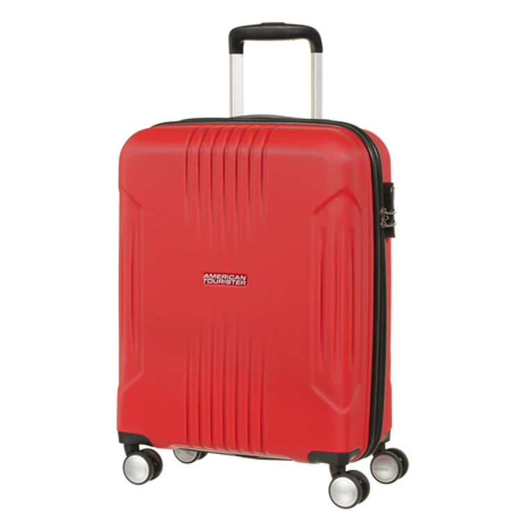 American Tourister Tracklite Spinner Kabinbőrönd 55cm FlameRed 3 év garancia