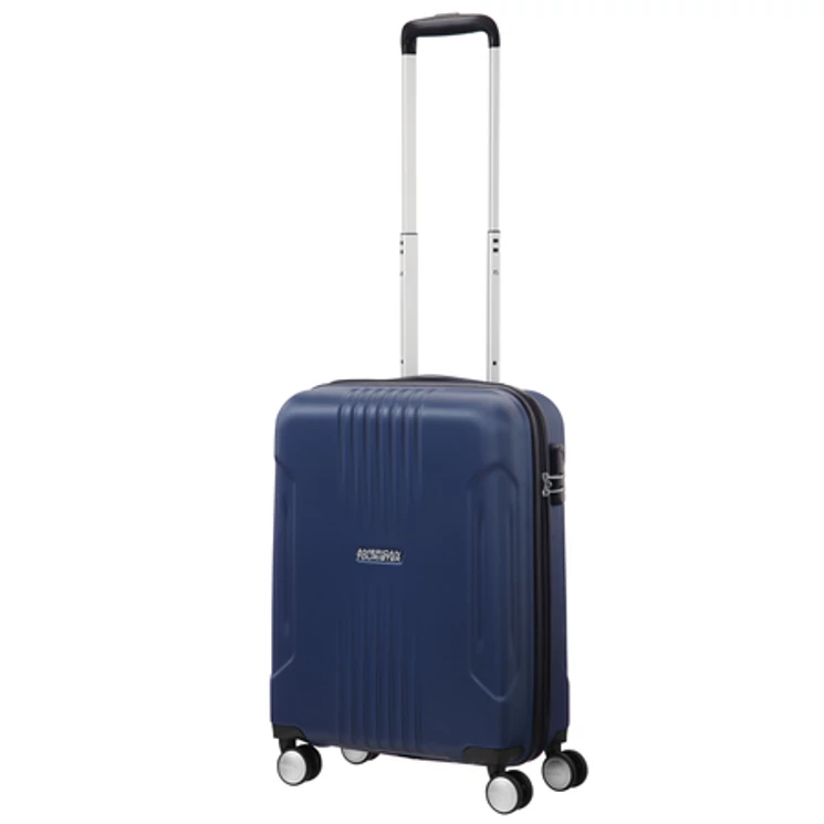 American Tourister Tracklite Spinner Kabinbőrönd 55cm DarkNavy 3 év garancia