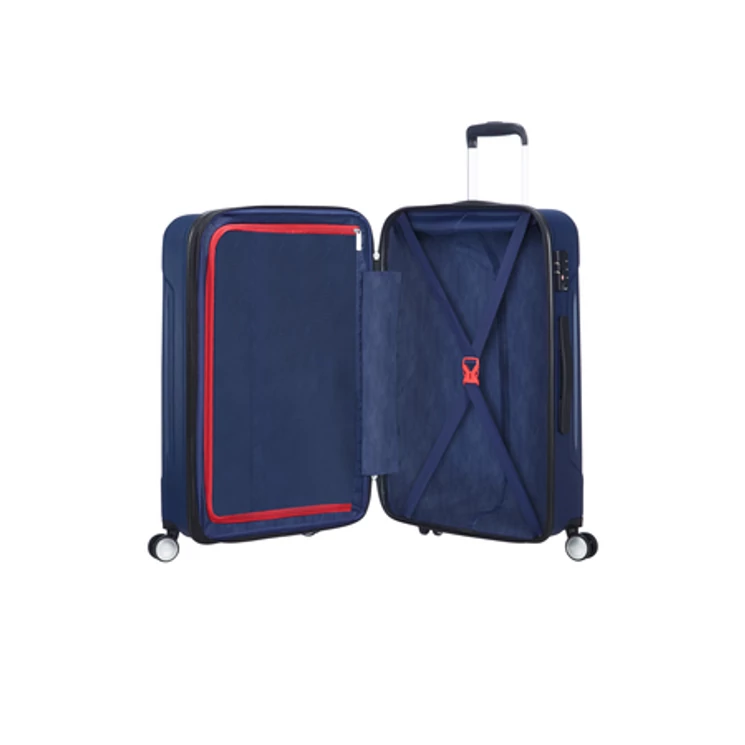 American Tourister Tracklite Spinner Bővíthető Bőrönd 67cm DarkNavy 3 év garancia