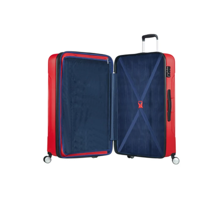 American Tourister Tracklite Spinner Bővíthető Bőrönd 78cm FlameRed 3 év garancia