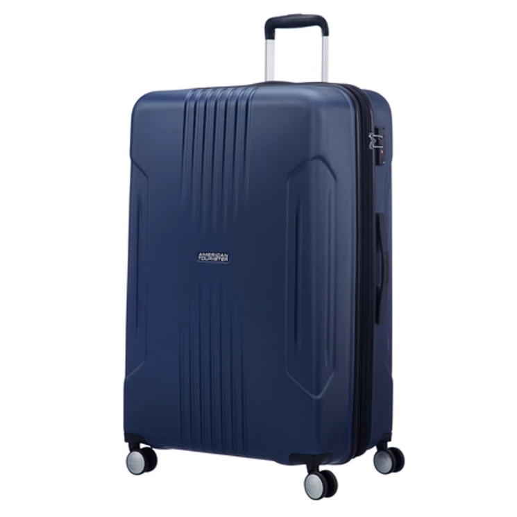 American Tourister Tracklite Spinner Bővíthető Bőrönd 78cm DarkNavy 3 év garancia