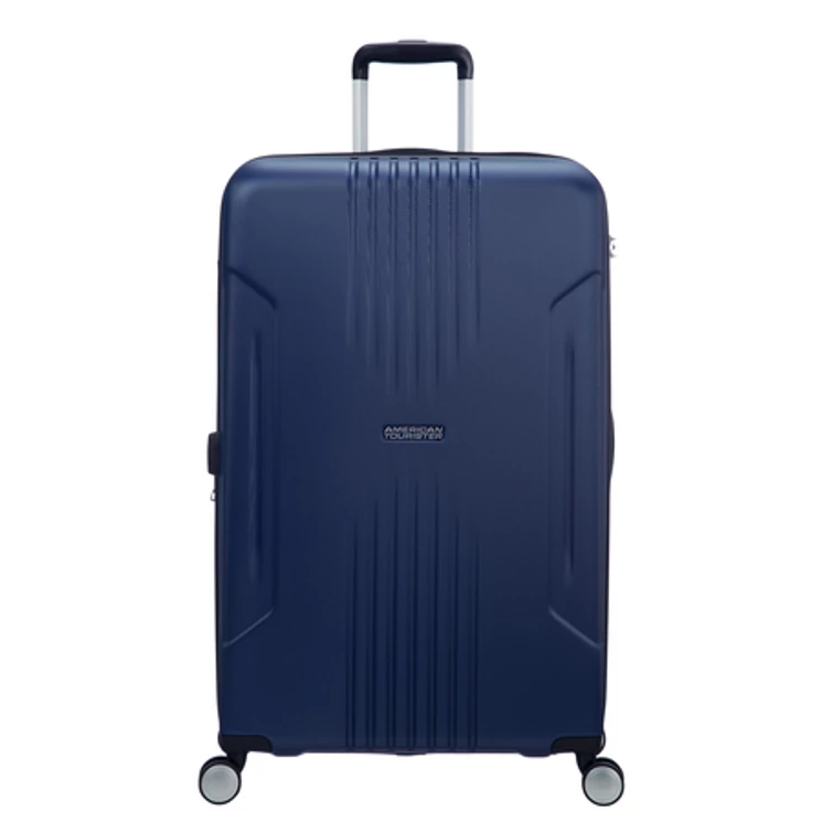 American Tourister Tracklite Spinner Bővíthető Bőrönd 78cm DarkNavy 3 év garancia