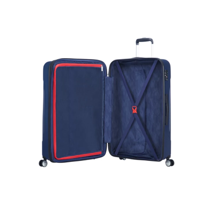 American Tourister Tracklite Spinner Bővíthető Bőrönd 78cm DarkNavy 3 év garancia