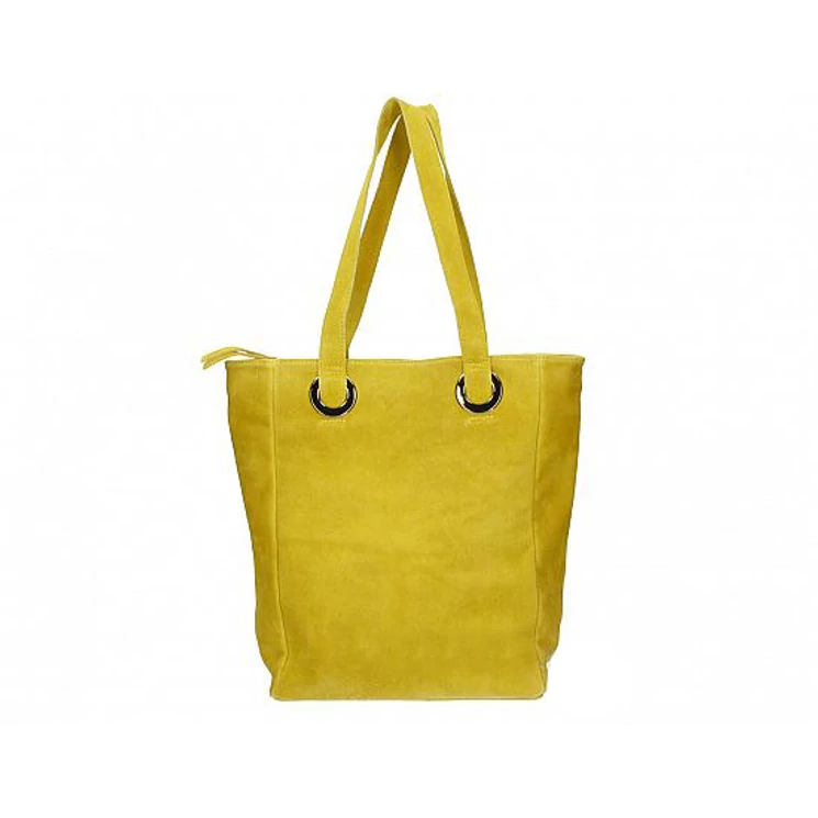 Valódi bőr női válltáska mustársárga színben S7236 Mustard