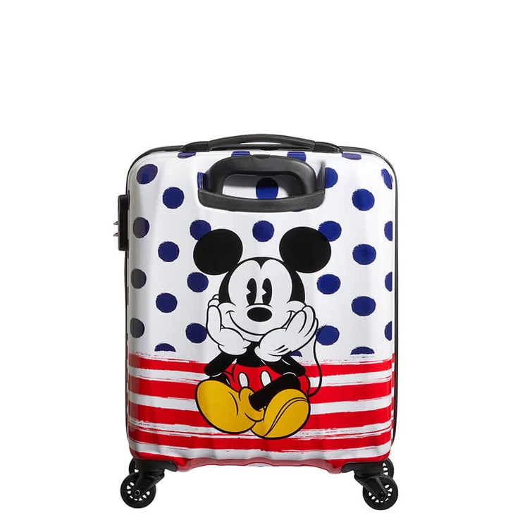 American Tourister Disney Legends Mickey Blue Dots Spinner bőrönd 55 cm-es 