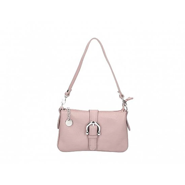 Valódi bőr női válltáska púder színben TR235 PowderPink