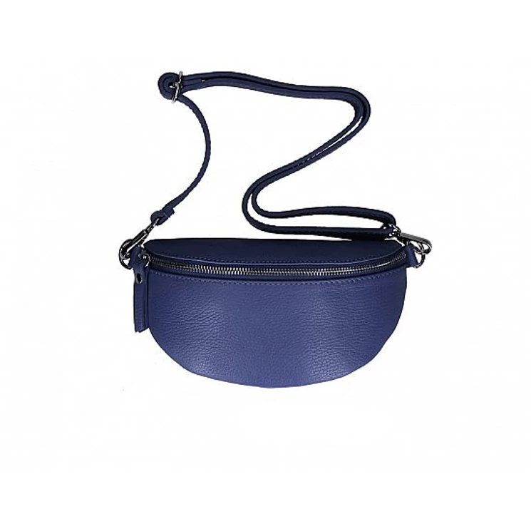 Valódi bőr női övtáska farmerkék színben TR213 Jeans