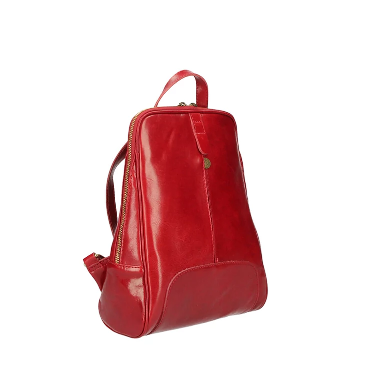 Valódi bőr Barna női hátizsák S7176 Brown