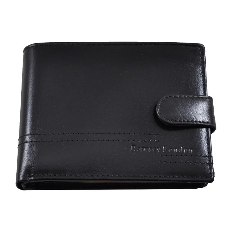 Férfi bőr pénztárca fekete színben 95460 Black