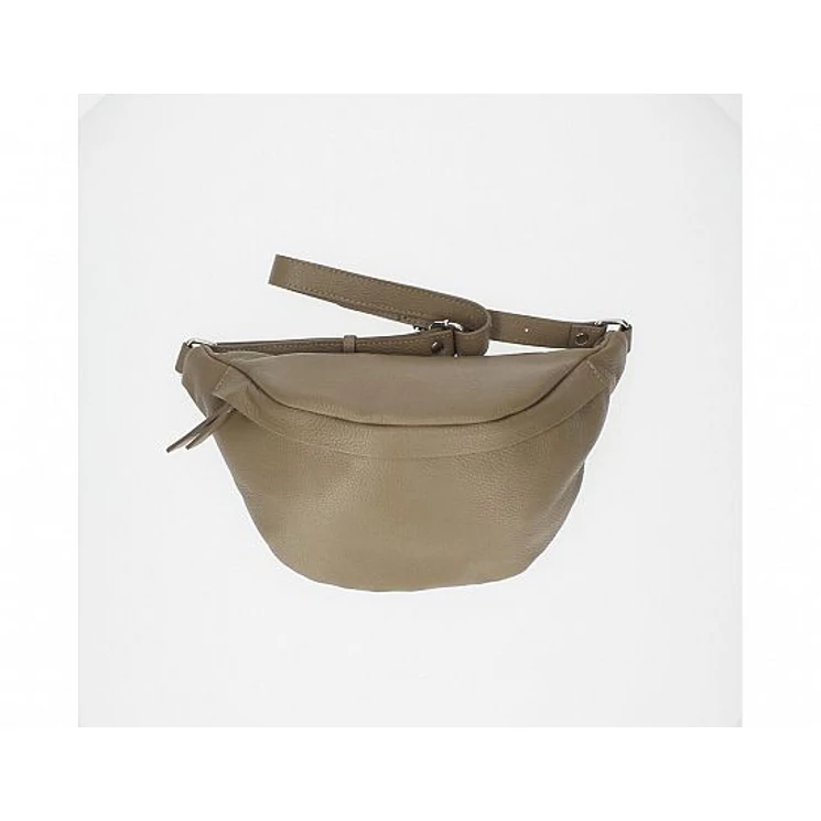 Valódi bőr női oldaltáska sötéttaupe színben TR247 DarkTaupe