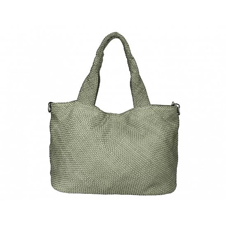 Valódi bőr női válltáska mentazöld színben S7216 GreenMint