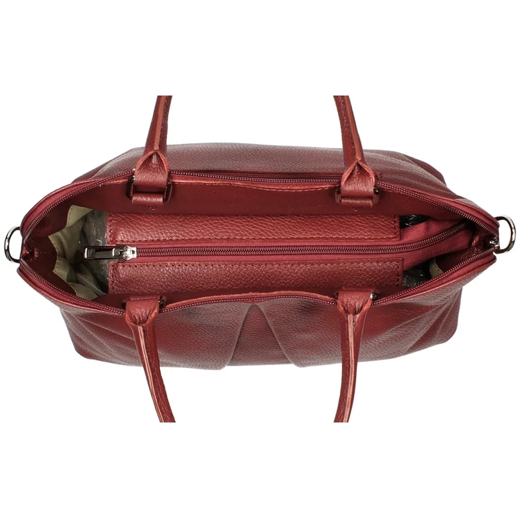 Valódi bőr női táska fekete színben M9066 Black