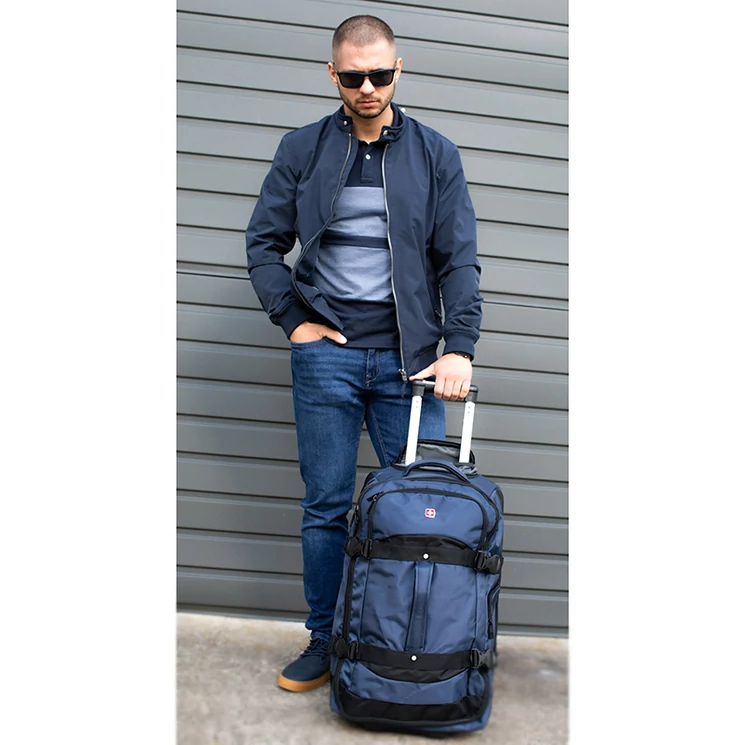 Swisswin gurulós utazótáska kék színben nagy méret HL6688 