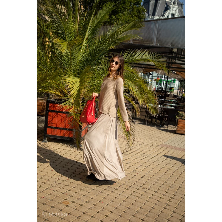 Valódi bőr női hátizsák piros színben