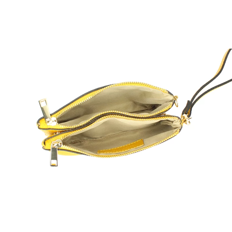 Valódi bőr női táska A351 Narancs