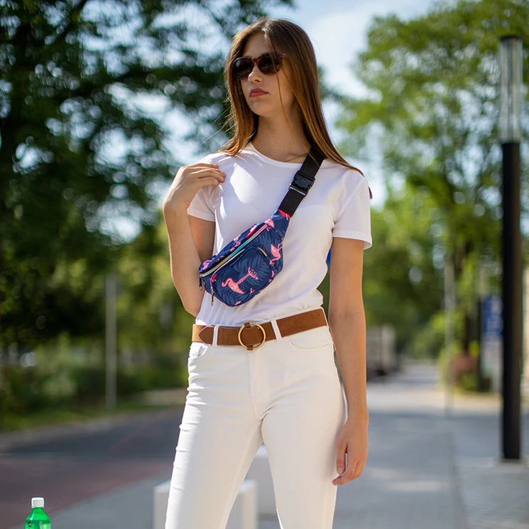 Mintás női divatos övtáska 