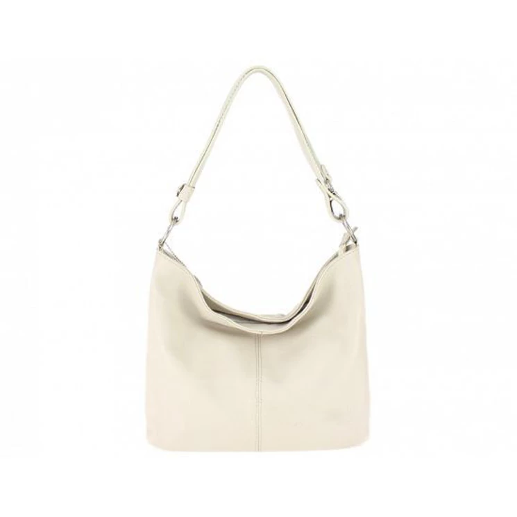 Valódi bőr női táska bézs színben