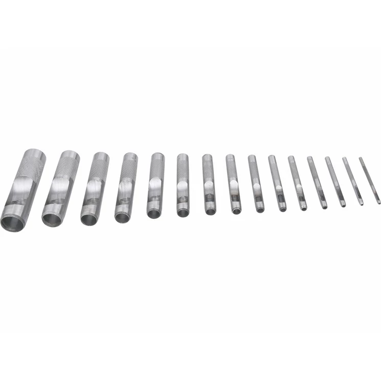 Bőrlyukasztó, 15db-os készlet, 2-22mm