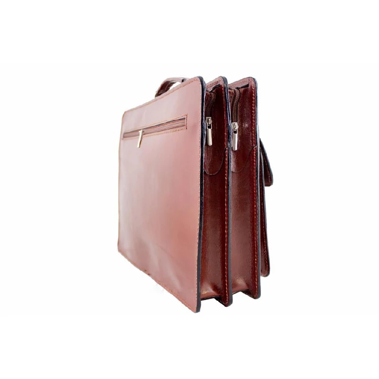 Valódi bőr aktatáska fekete színben