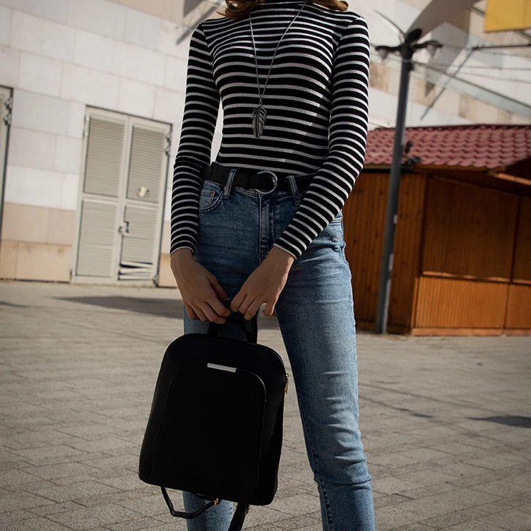 Női hátizsák tablet tartóval púder színben 15629 Powder