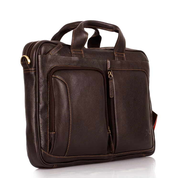 RO-5832 Rosme bőr aktatáska Sötétbarna