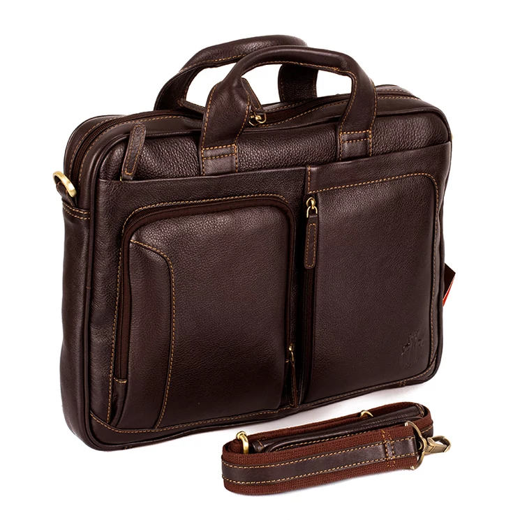 RO-5832 Rosme bőr aktatáska Sötétbarna