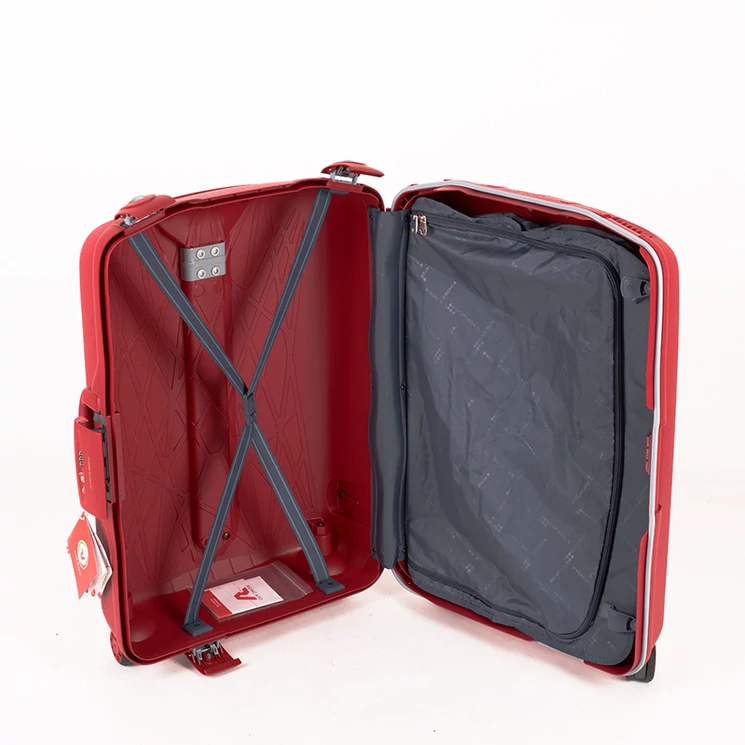 Roncato R0712 Light Spinner bőrönd 68 cm-es piros  ajándék bőröndhuzattal