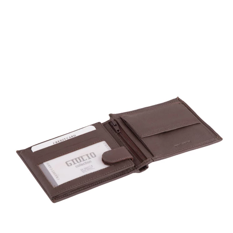 GIULIO valódi bőr férfi pénztárca díszdobozban RFID rendszerrel ( 8 kártyatartó )