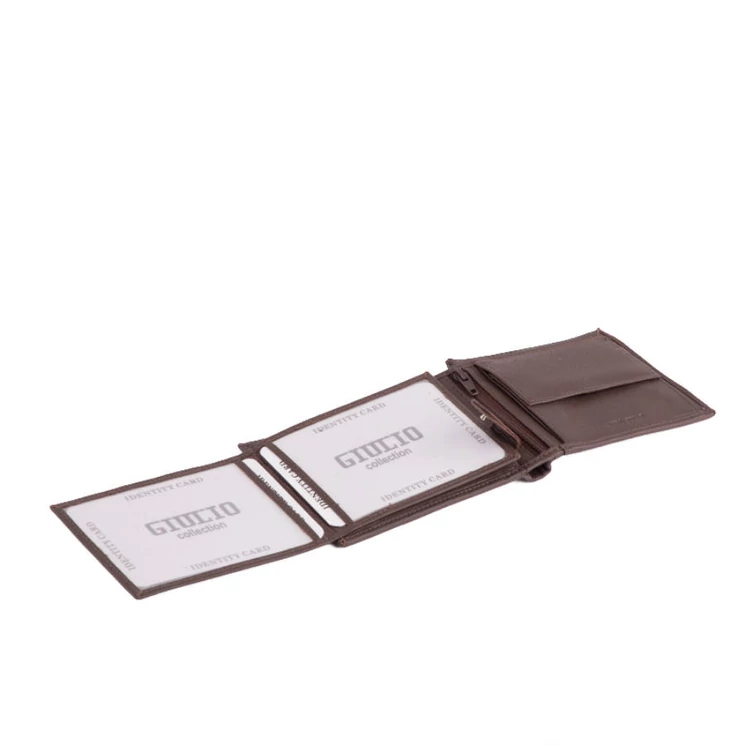 GIULIO valódi bőr férfi pénztárca díszdobozban RFID rendszerrel ( 8 kártyatartó )