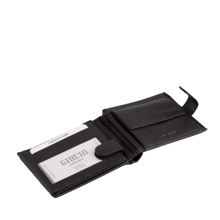 GIULIO valódi bőr férfi pénztárca díszdobozban RFID rendszerrel ( 8 kártyatartó )