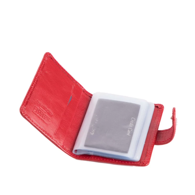 Fairy kristály köves valódi bőr női kártyatartó RFID védelemmel